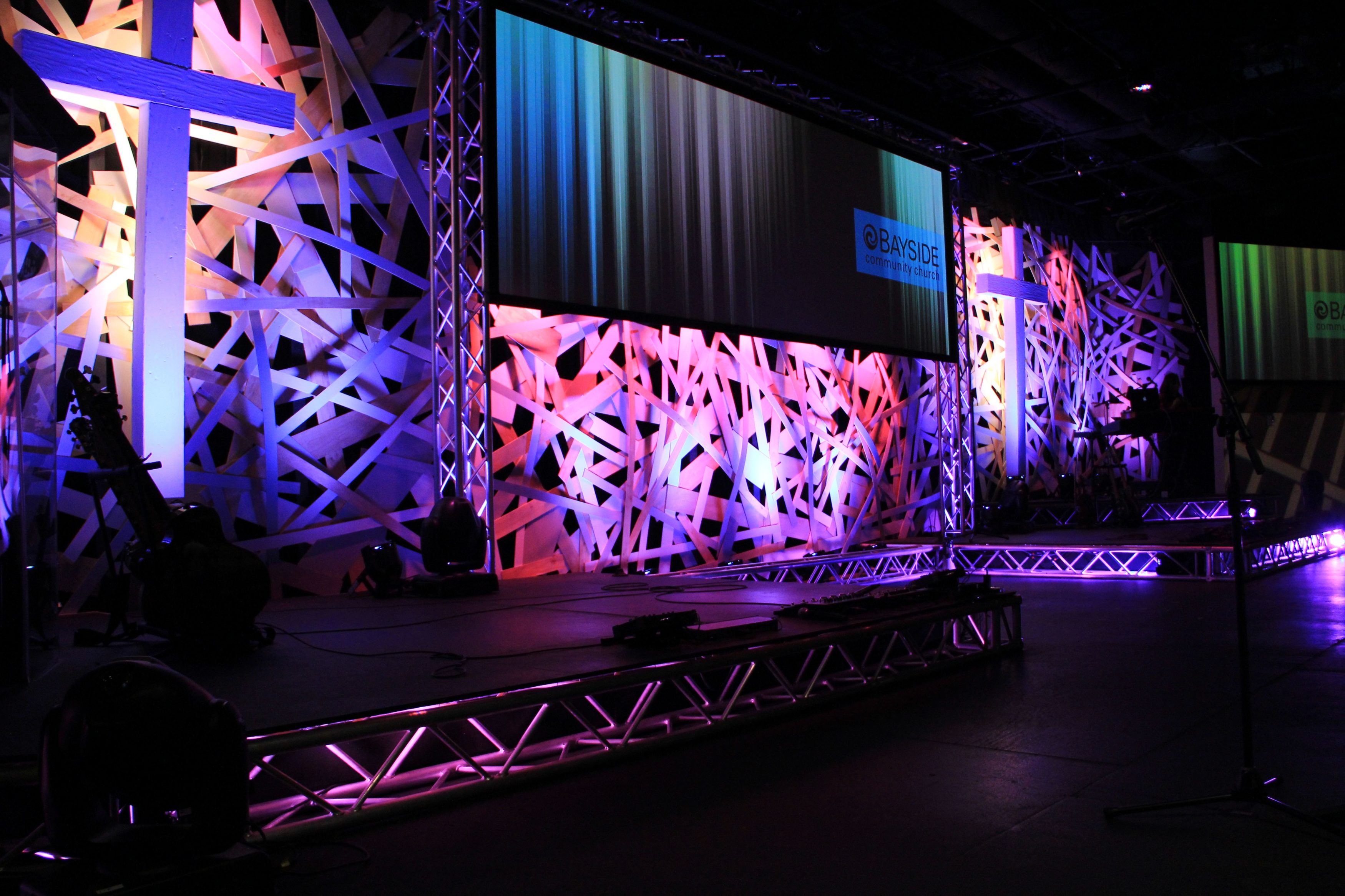 Throwback PickUp Sticks Church Stage Design Ideas Scenic sets and